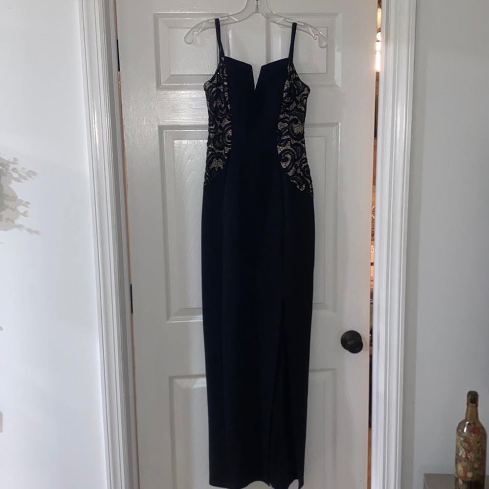 Black evening gown